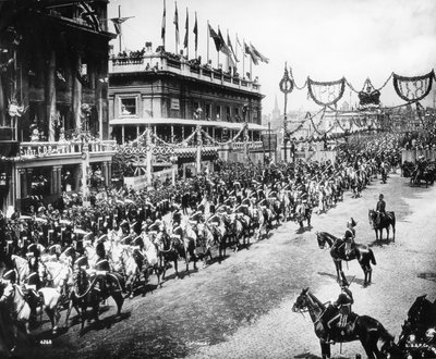 The Diamond Jubilee Parade Crossing London Bridge by English Photographer